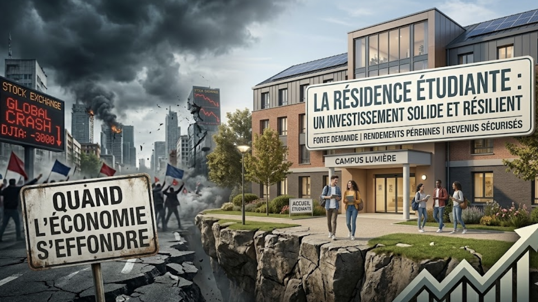 Crise Géopolitique et Résidence Étudiante : Pourquoi Votre Investissement LMNP ne Craint Pas les Tempêtes 🎓